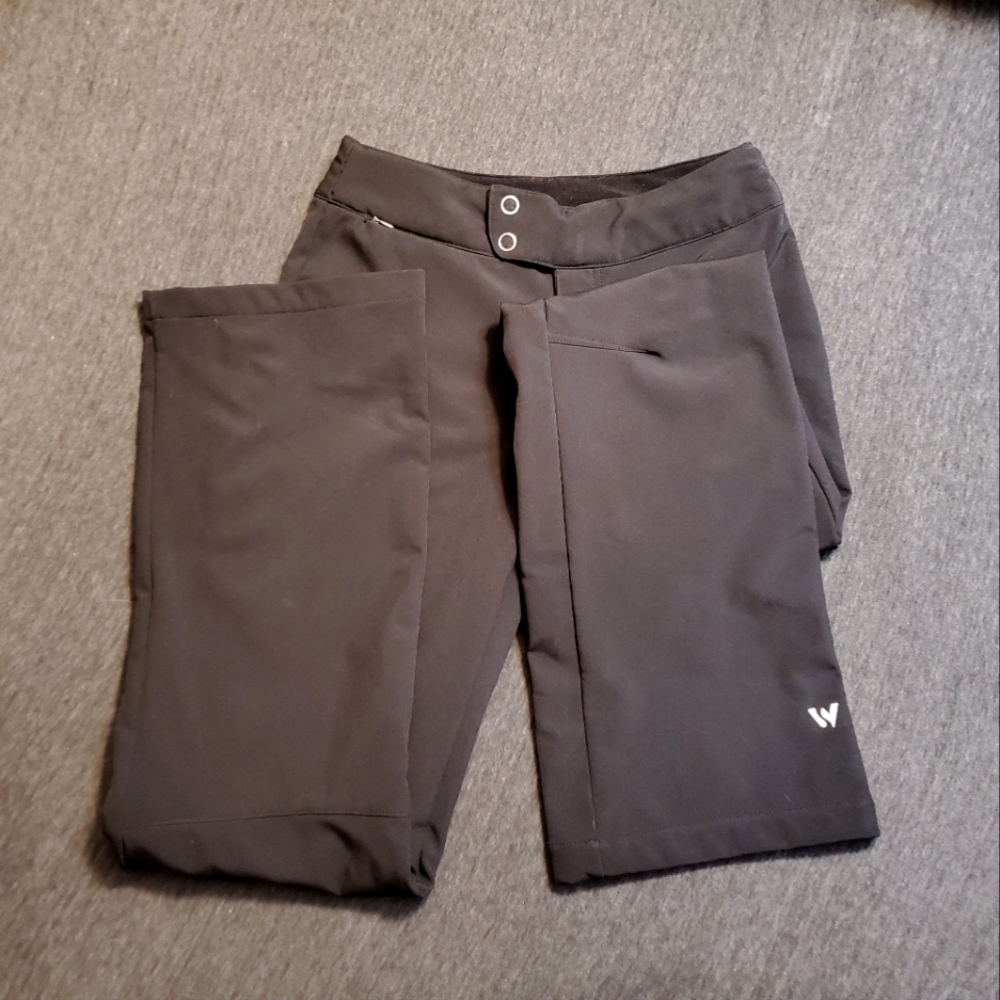 White Sierra fleece lined athletic pants